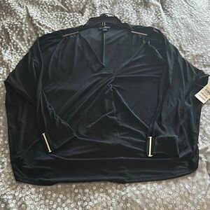 BOHO PARADISE cutout sleeve dress top with gold accents